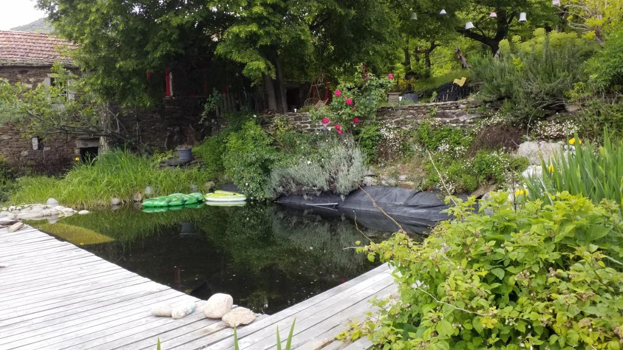 La Fleur Du Mas Villa Sablieres Bagian luar foto